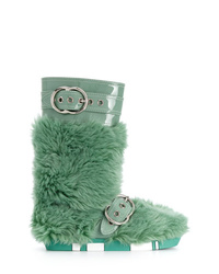 Женские зеленые зимние ботинки от Miu Miu