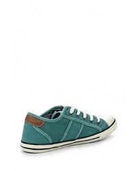 Женские зеленые кеды от Mustang