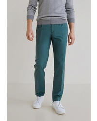 Мужские зеленые классические брюки от Mango Man