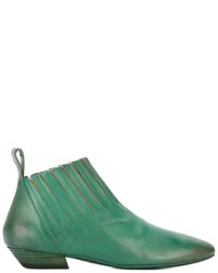 Женские зеленые кожаные ботинки от Marsèll