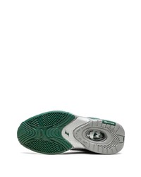 Мужские зеленые кожаные высокие кеды от Reebok