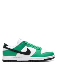 Мужские зеленые кожаные низкие кеды от Nike