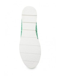 Женские зеленые кожаные слипоны от Gold Key