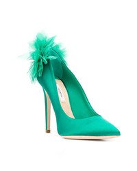 Зеленые кожаные туфли от Olgana