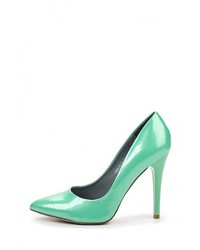 Зеленые кожаные туфли от Inario