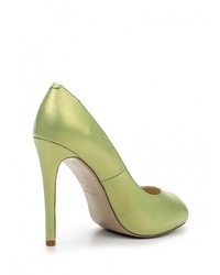 Зеленые кожаные туфли от Paolo Conte