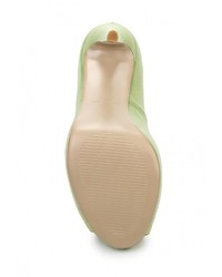 Зеленые кожаные туфли от Paolo Conte