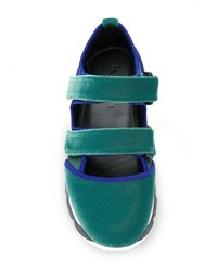 Женские зеленые кроссовки от Marni