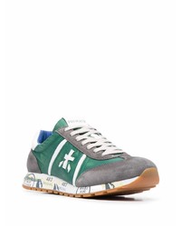 Мужские зеленые кроссовки от Premiata