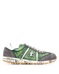 Мужские зеленые кроссовки от Premiata
