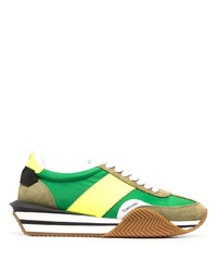Мужские зеленые кроссовки от Tom Ford