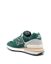 Мужские зеленые низкие кеды от New Balance