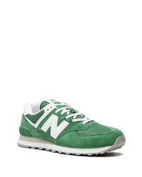 Мужские зеленые низкие кеды от New Balance