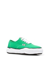 Мужские зеленые низкие кеды от Maison Mihara Yasuhiro