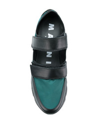 Мужские зеленые низкие кеды от Marni