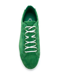 Мужские зеленые низкие кеды от Tod's