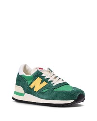 Мужские зеленые низкие кеды от New Balance