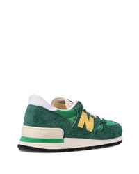 Мужские зеленые низкие кеды от New Balance