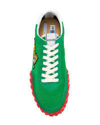Мужские зеленые низкие кеды от Kenzo