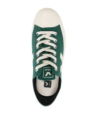 Мужские зеленые низкие кеды от Veja