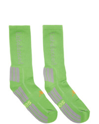 Мужские зеленые носки с принтом от Aries