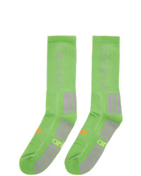 Мужские зеленые носки с принтом от Aries