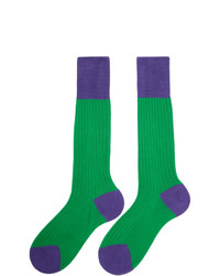 Мужские зеленые носки от Prada