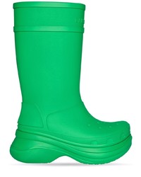 Мужские зеленые резиновые ботинки челси от Balenciaga