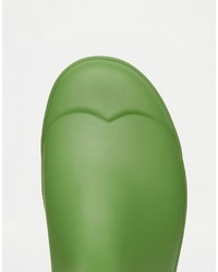 Мужские зеленые резиновые ботинки челси от Hunter