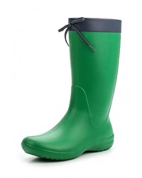 Женские зеленые резиновые сапоги от Crocs