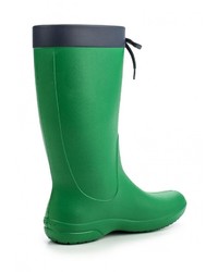 Женские зеленые резиновые сапоги от Crocs