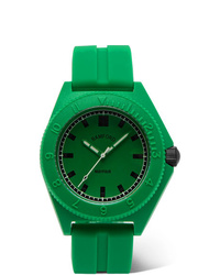 Зеленые резиновые часы