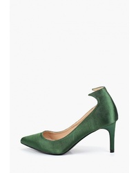 Зеленые сатиновые туфли от LOST INK