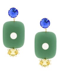 Зеленые серьги от Marni