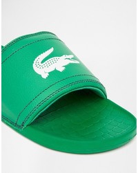 Мужские зеленые сланцы от Lacoste