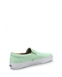 Женские зеленые слипоны от Vans