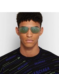 Мужские зеленые солнцезащитные очки от Balenciaga