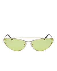 Женские зеленые солнцезащитные очки от Prada