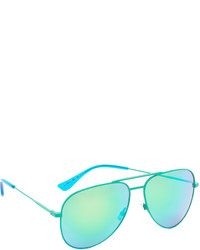 Женские зеленые солнцезащитные очки от Saint Laurent