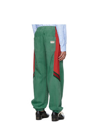 Мужские зеленые спортивные штаны от Gucci