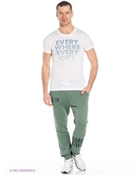 Мужские зеленые спортивные штаны