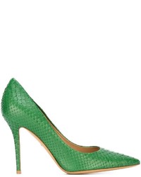 Зеленые туфли от Salvatore Ferragamo