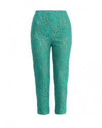 Зеленые узкие брюки от Please