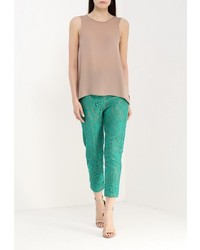 Зеленые узкие брюки от Please