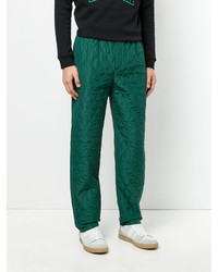 Мужские зеленые хлопковые брюки от MSGM