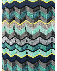 Зеленые широкие брюки с принтом от M Missoni