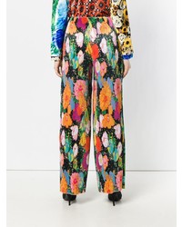 Зеленые широкие брюки с цветочным принтом от Richard Quinn