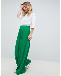 Зеленые широкие брюки от ASOS DESIGN