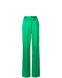 Зеленые широкие брюки от ATTICO