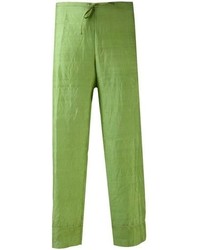 Зеленые широкие брюки от Dosa